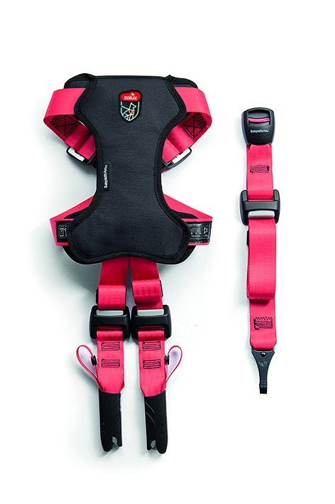 Harnais Travel safe pour chien isofix rouge