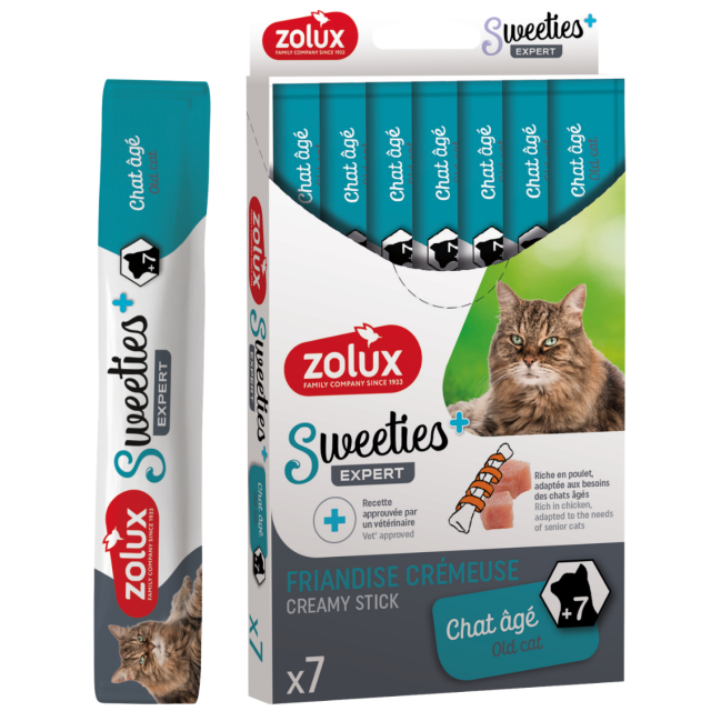 sweeties+ friandise fonctionnelle chat senior et âgé