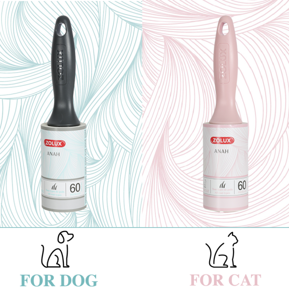 Rouleau adhésif ramasse-poils