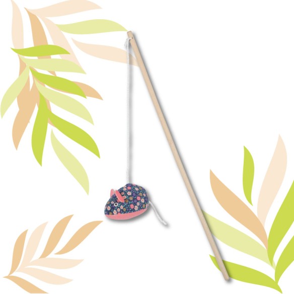 ETHI'CAT fleur canne à pêche souris