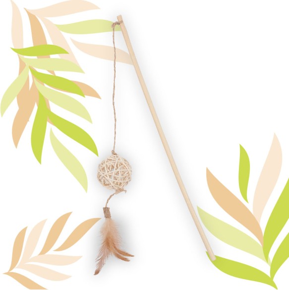 ETHI'CAT rotin canne à pêche balle