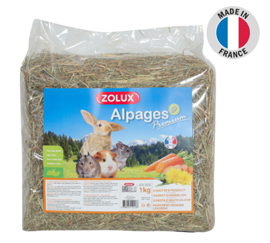 Foin Premium Alpages Carotte et Pissenlit