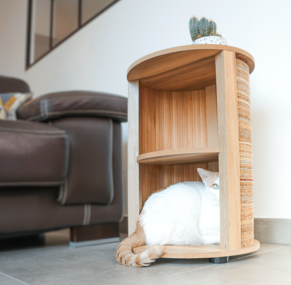 Bout de canapé griffoir pour chat boreal zolux